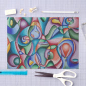Mousseline Papier de tissu coloré (Artisanat)