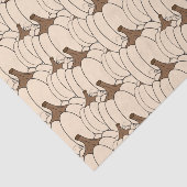 Mousseline Papier de tissu crémeux blanc citrouille (Détail)