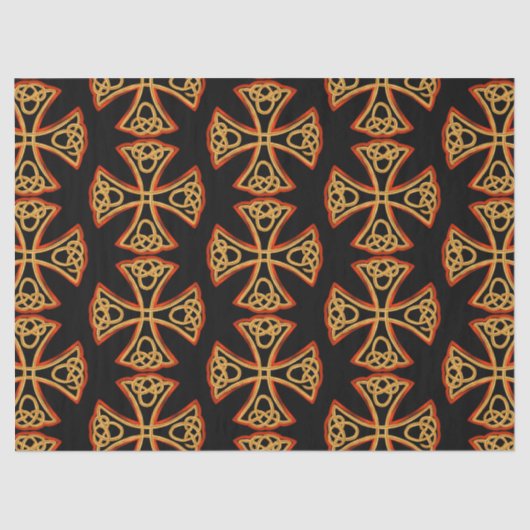 Mousseline Papier de tissu croisé celtique (Recto)