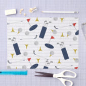 Mousseline Papier de tissu Cute Golf (Artisanat)