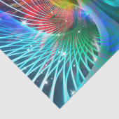 Mousseline papier de tissu d'ange psychédélique (Détail)