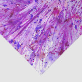 Mousseline Papier de tissu d'aquarelle abstraite violet (Détail)