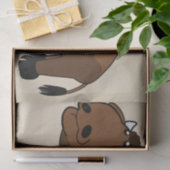 Mousseline papier de tissu de bison (Cadeau)