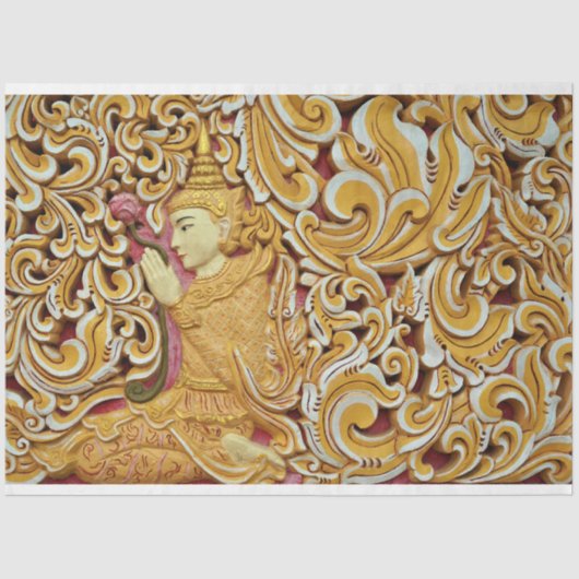 Mousseline papier de tissu de bouddha thaïlande (Recto)