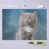 Mousseline papier de tissu de chat orageux (Artisanat)