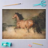 Mousseline papier de tissu de cheval sauvage (Artisanat)