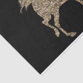 Mousseline papier de tissu de cheval silhouette (Détail)