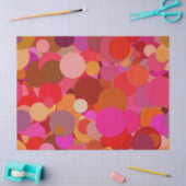 Mousseline papier de tissu de confetti à points rouges (Artisanat)