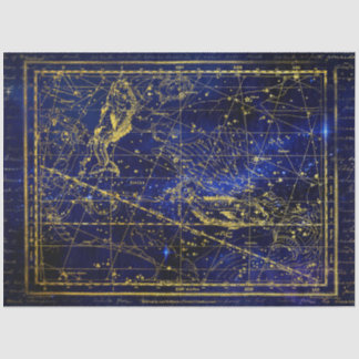 Mousseline papier de tissu de constellation