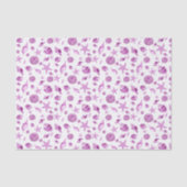 Mousseline Papier de tissu de coquillages roses mûrs (Recto)