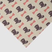 Mousseline Papier de tissu de cravate supérieure et arc (Détail)