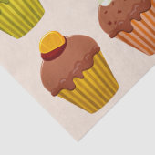 Mousseline papier de tissu de cupcakes (Détail)