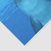 Mousseline papier de tissu de dauphin océanique (Détail)