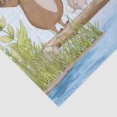 Mousseline Papier de tissu de découpage de la marche animale (Détail)