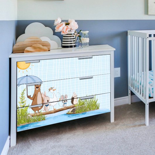 Mousseline Papier de tissu de découpage de la marche animale