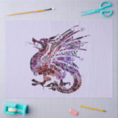Mousseline papier de tissu de dragon (Artisanat)
