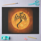 Mousseline papier de tissu de dragon de feu (Artisanat)