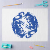 Mousseline papier de tissu de dragons (Artisanat)