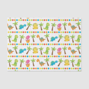 Mousseline papier de tissu de fête préhistorique pour dinos e