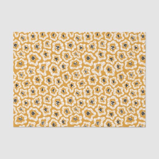 Mousseline Papier de tissu de fleurs (Recto)