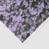 Mousseline Papier de tissu de fleurs violettes (Détail)