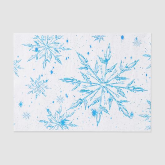 Mousseline Papier de tissu de flocon de glace congelé (Recto)