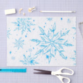 Mousseline Papier de tissu de flocon de glace congelé (Artisanat)