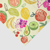 Mousseline Papier de tissu de fruits mélangés (Détail)