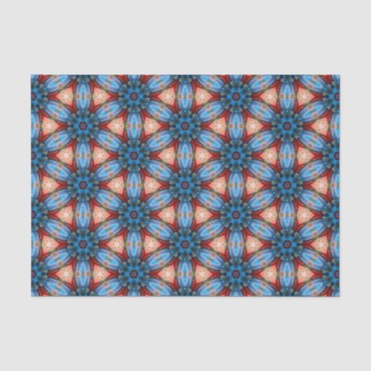 Mousseline papier de tissu de gemmes bleu (Recto)