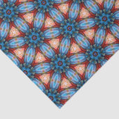 Mousseline papier de tissu de gemmes bleu (Détail)