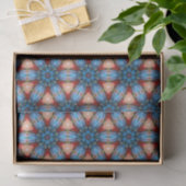 Mousseline papier de tissu de gemmes bleu (Cadeau)