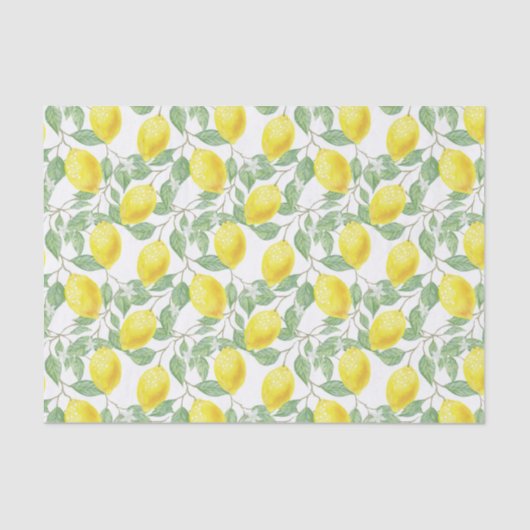 Mousseline Papier de tissu de la vigne de citron (Recto)