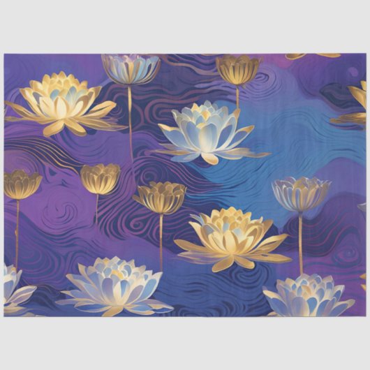 Mousseline papier de tissu de lotus (Recto)