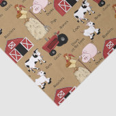 Mousseline Papier de tissu de motif de ferme (Détail)