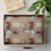 Mousseline Papier de tissu de motif de ferme (Cadeau)