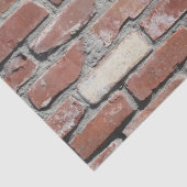 Mousseline Papier de tissu de mur de briques rouges (Détail)