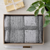 Mousseline papier de tissu de mur en brique grise (Cadeau)