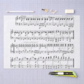 Mousseline papier de tissu de musique classique (Artisanat)
