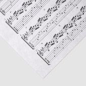 Mousseline papier de tissu de musique feuille (Détail)