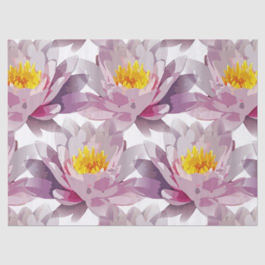 Mousseline papier de tissu de nénuphar (Recto)