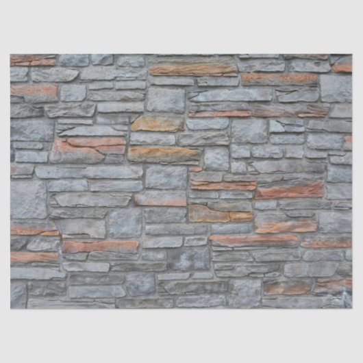 Mousseline papier de tissu de paroi pierre (Recto)