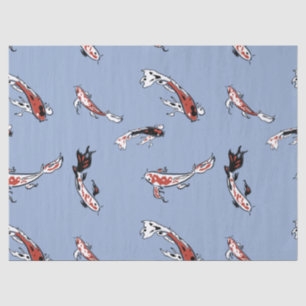 Mousseline papier de tissu de poisson koi