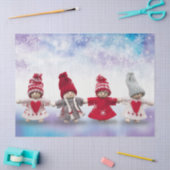 Mousseline papier de tissu de poupées de noël (Artisanat)