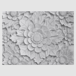 Mousseline papier de tissu de sculpture de fleur