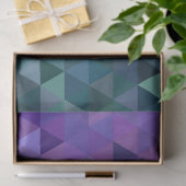 Mousseline papier de tissu de triangles bleu violet (Cadeau)