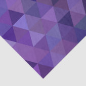 Mousseline papier de tissu de triangles bleu violet (Détail)