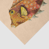 Mousseline papier de tissu d'écharpe de poisson (Détail)