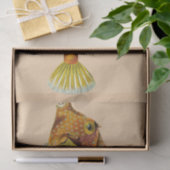 Mousseline papier de tissu d'écharpe de poisson (Cadeau)