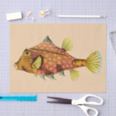 Mousseline papier de tissu d'écharpe de poisson (Artisanat)