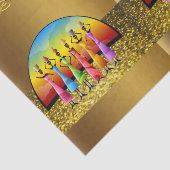 Mousseline Papier de tissu décoratif Africain (Détail)